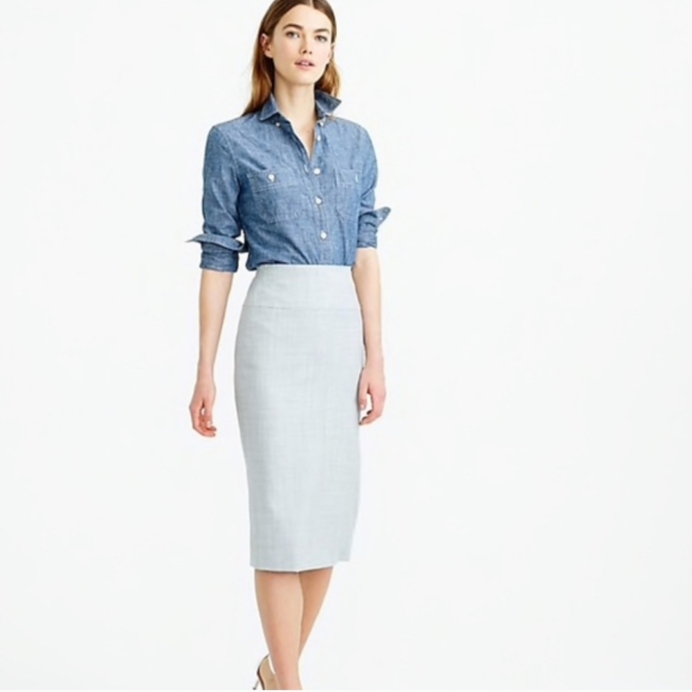 J.Crew Super 120's Wool Pencil Skirt